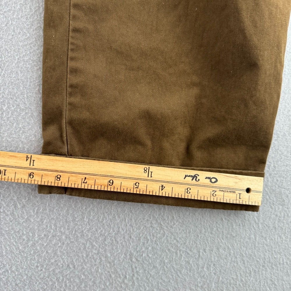 Vintage Polo Ralph Lauren Pants Mens 36x30 (Fits 35x29) Brown Pleated Cotton - Picture 11 of 16